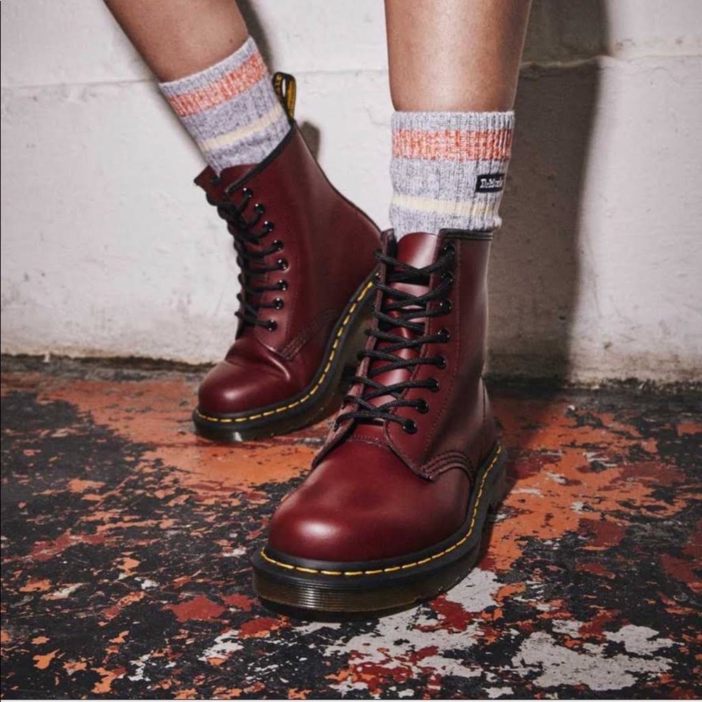 Dr. Martens 1460 W 8 Eye Boots - Picture 1 of 10